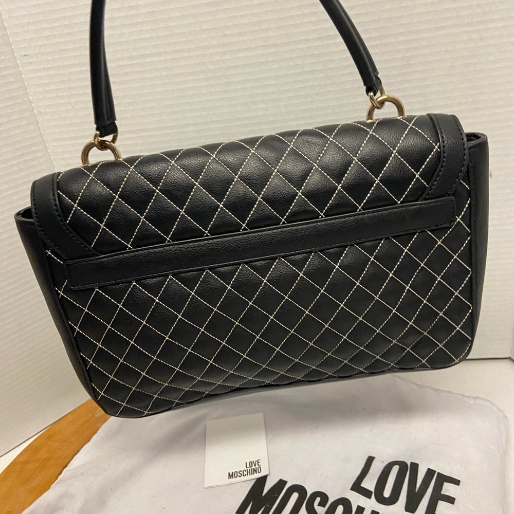 Love Moschino Quilted Shoulder Bag & DustBag - Picture 2 of 9
